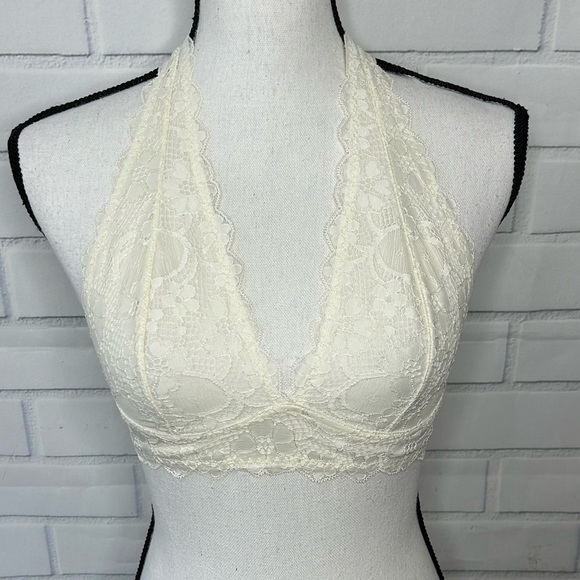 Free People lace halter bralette size small - Picture 1 of 7